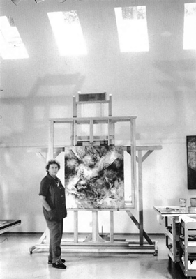 verna and easel